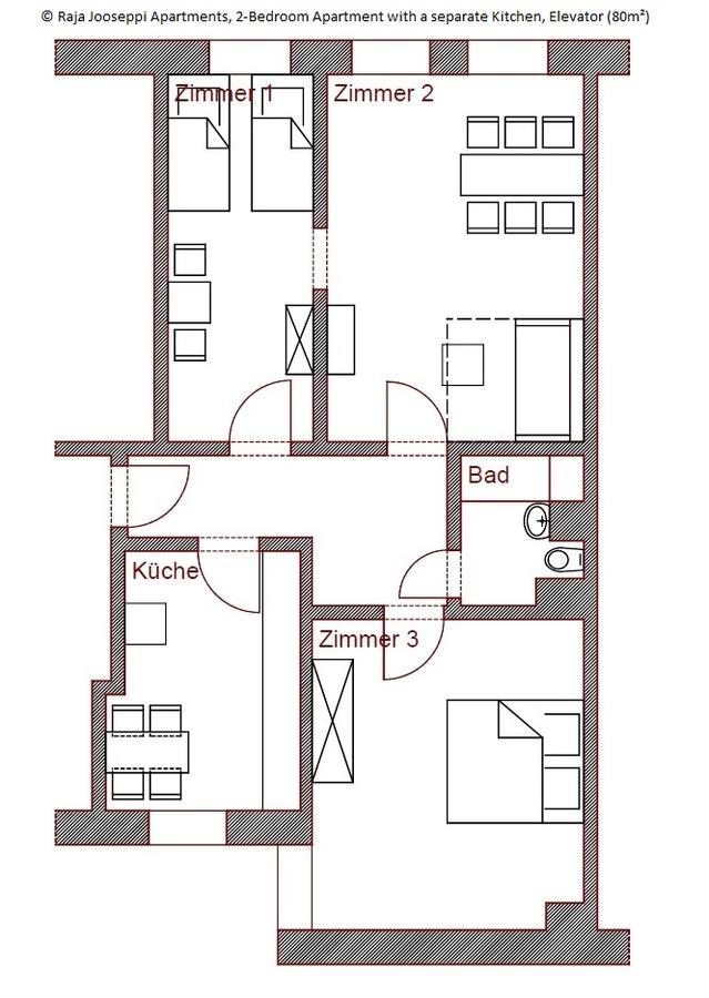 Raja Jooseppi Apartments Berlin Cameră foto